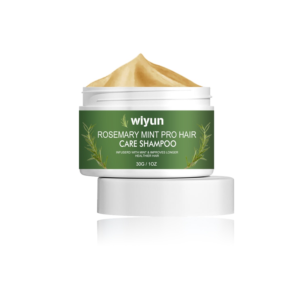 Wiyun Rosemary Mint Pro Hair Care Shampoo, Scalp Massage Cleaning Care Repair Bifurcation Strong, Supple And Dense Hair