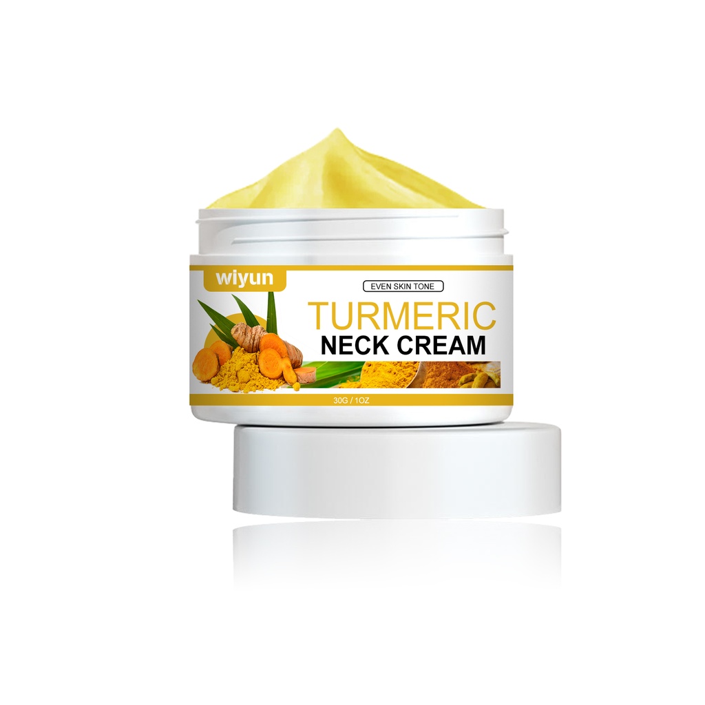 WIYUN Turmeric Neck Cream Lighten Neck Lines, White And Smooth Skin Swan Neck Hydrating And Firming Care Cream