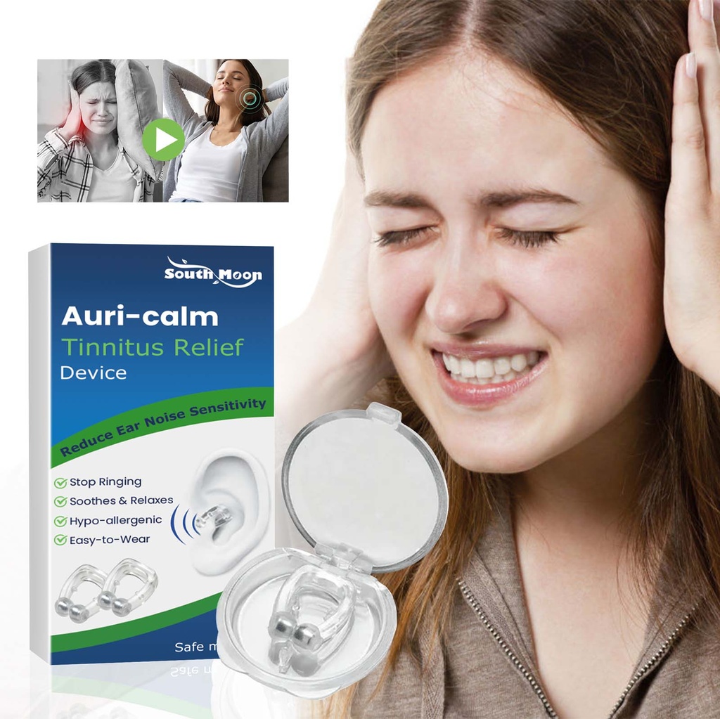 South Moon Auri-calm Tinnitus Relief Device, Relieve Ear Pain Tinnitus And Ear Discomfort Ear Massage Care Ear Clips