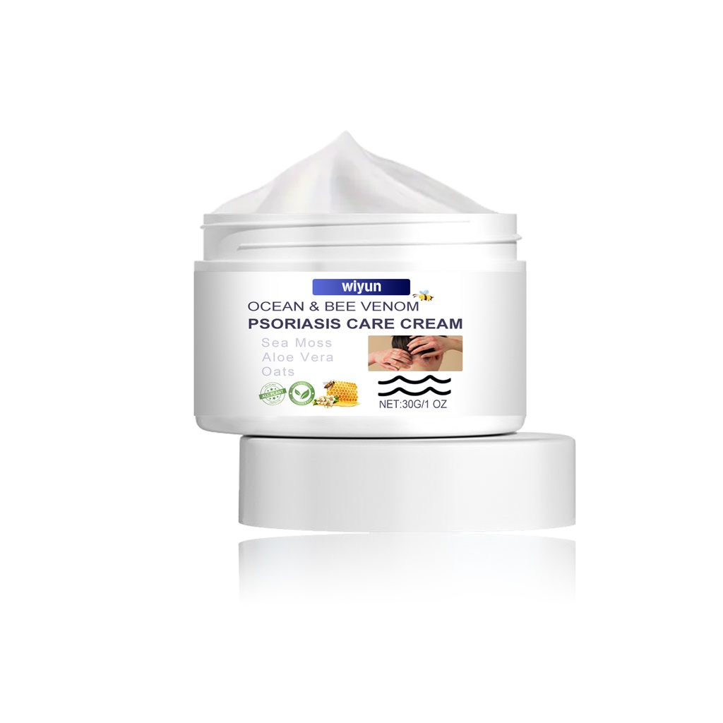Wiyun Bee-Venom Cowhide Moss Care Cream, Relieve Hands And Feet Skin Itching Discomfort Moisturizing Skin Cooling Care Cream