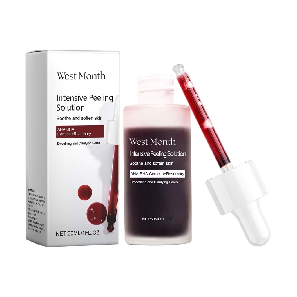 West&Month Exfoliating And Brightening Serum, Moisturizing, Cleansing, Hydrating And Brightening Facial