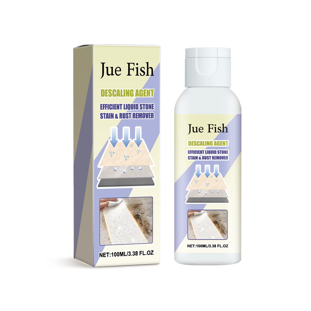 Jue-Fish Stone Stain Remover, Stone Floor Cleaning, Maintenance, Polishing, Oil Removal, Stain Removal And Brightening Cleaner