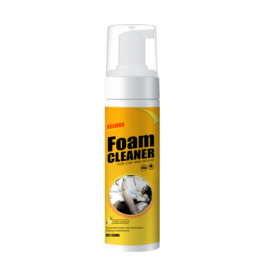 EELHOE Automotive Steering Wheel Foam Cleaner, Leather Seat Supplies Decontamination Multi-Functional Interior Cleaner