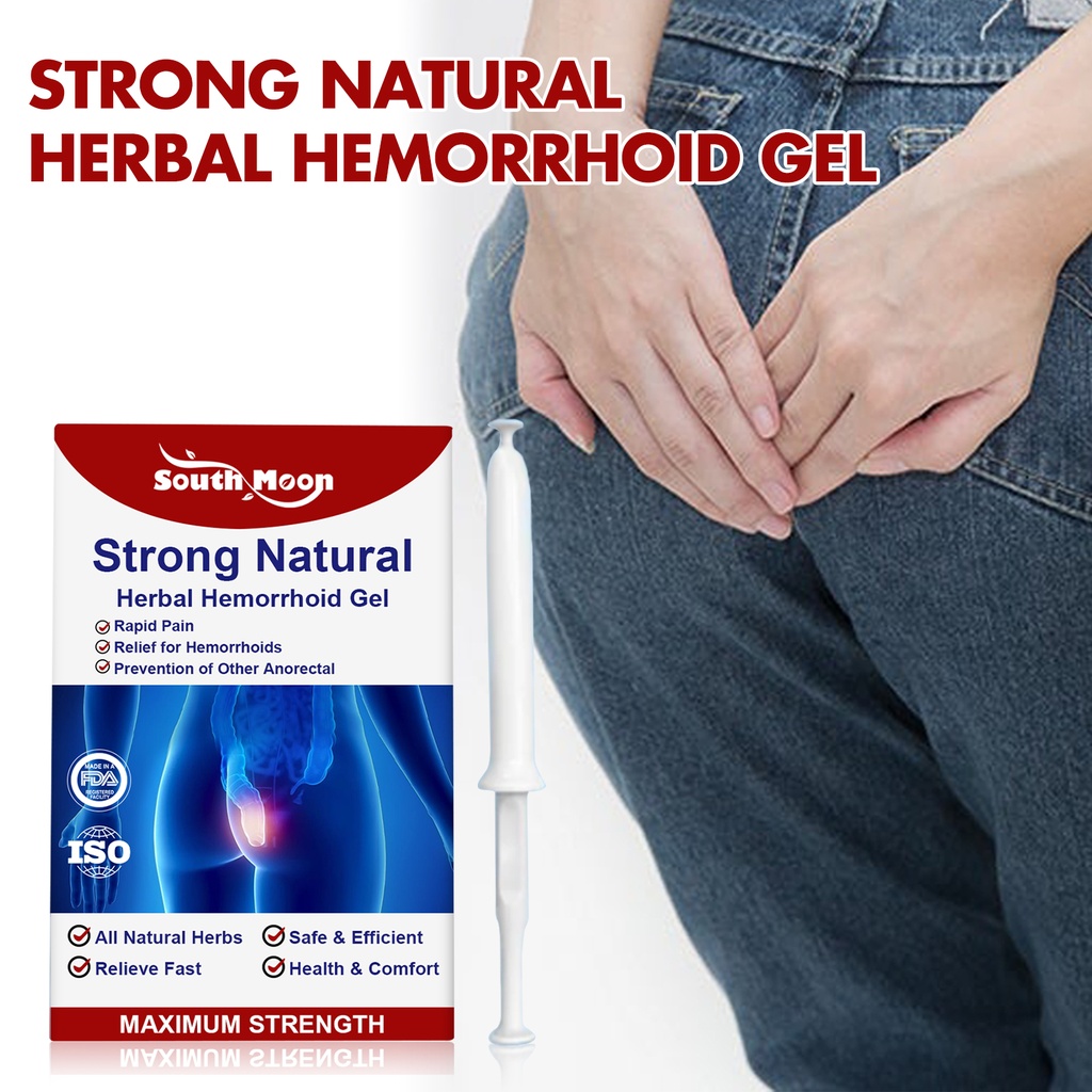 South Moon Strong Natural Herbal Hemorrhoid Gel, Repair Anal Relief Itching Discomfort And Hemorrhoid Treatment Gel