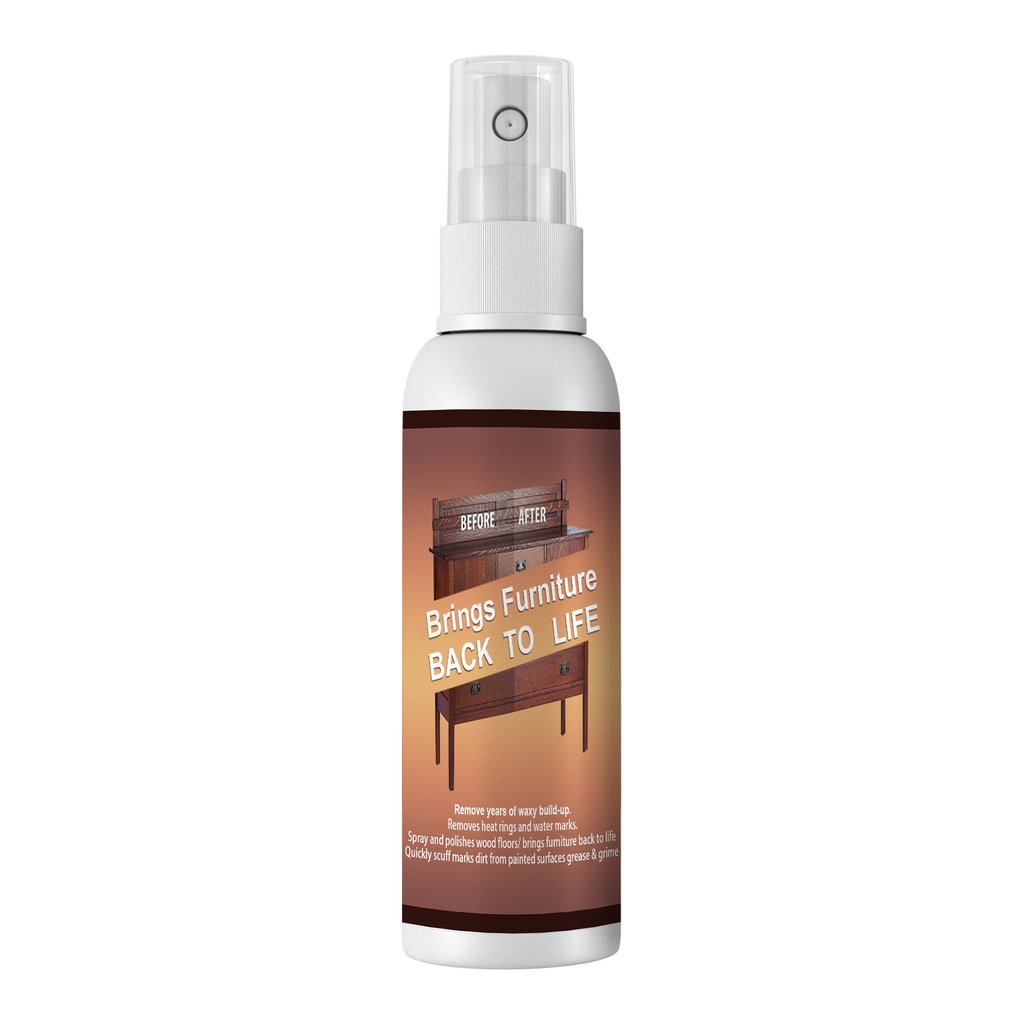 Jue-Fish Scratch Repair Spray, Furniture Wooden Floor Cleaning Refurbished Paint Brightening Scratches Repair Wax