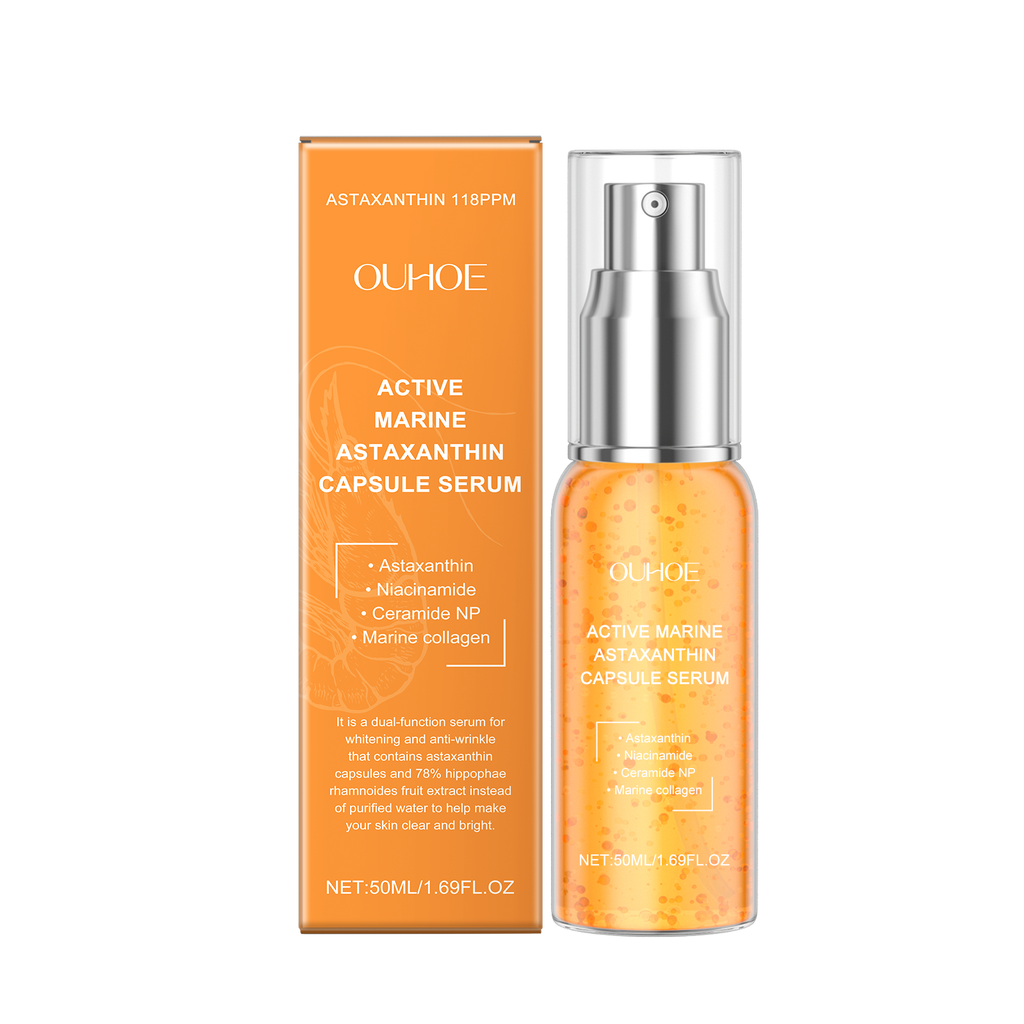 OUHOE Astaxanthin Facial Essence Moisturizes And Moisturizes Delicate Skin Hydrating, Brightening And Moisturizing Skin Essence