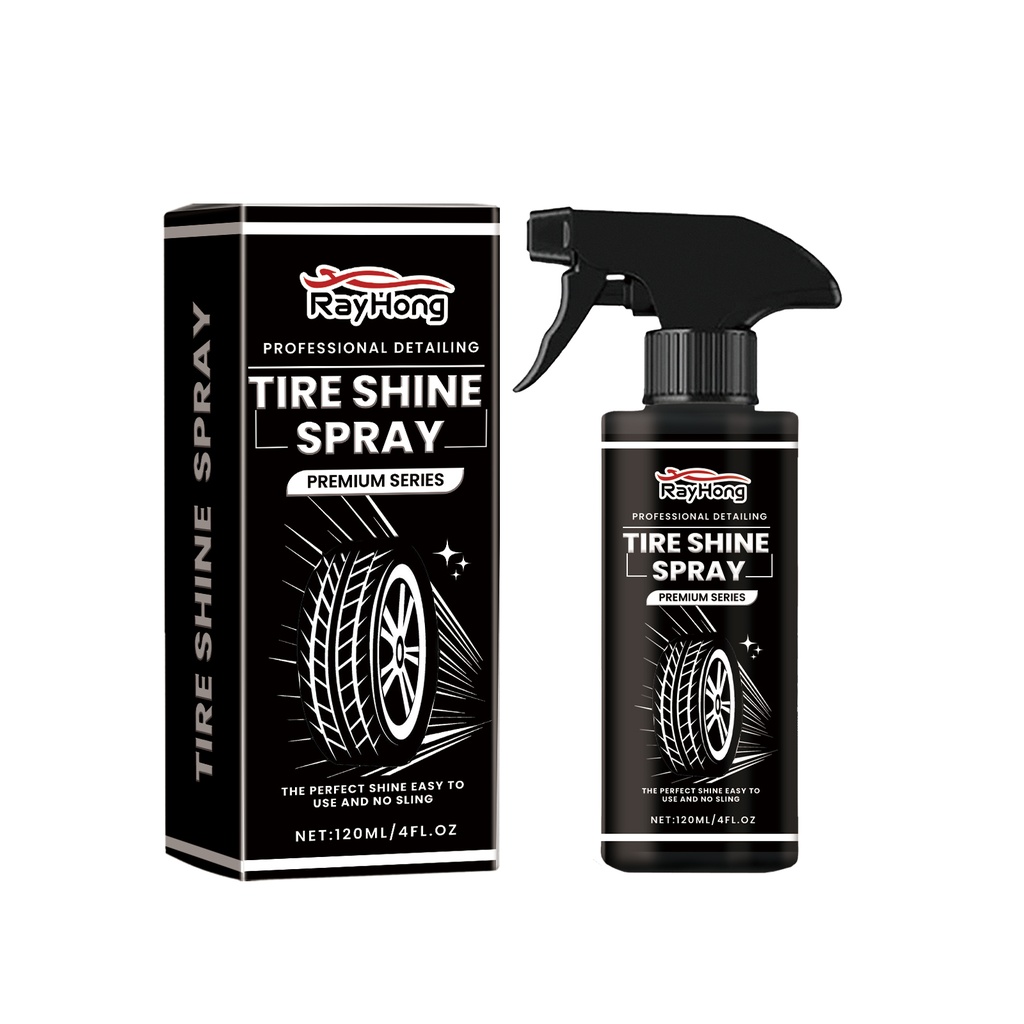 Rayhong Tire Gloss Spray Wheel Tire Gloss Maintenance Clean Polishing Coating Liquid Coating Agent