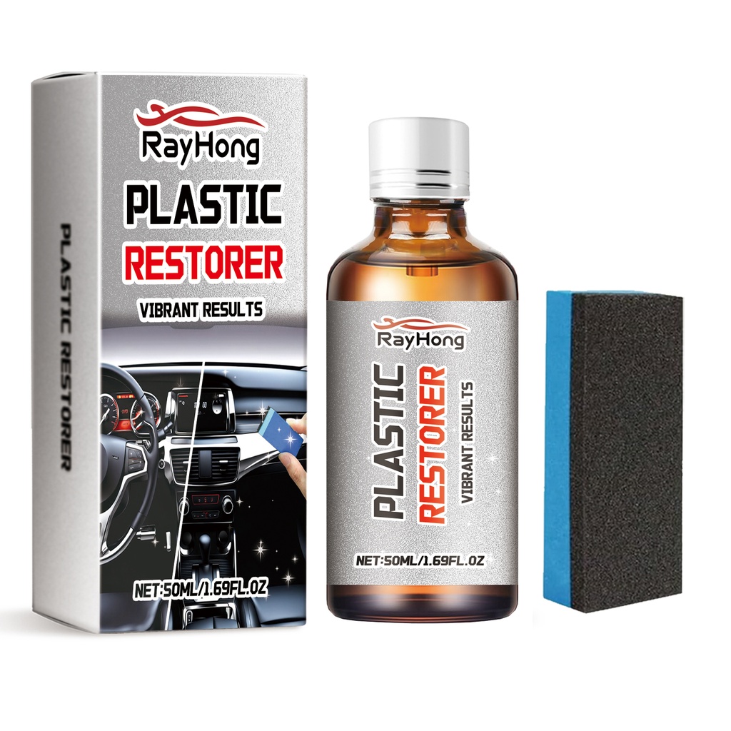 Rayhong Car Interior And Exterior Plastic Repair Agent, Refurbished And Improved Vehicle Plastic Parts Care Fluid