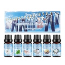 Jue-Fish Cleansing Essential Oil Set, Fresh Natural Humidifier Essential Oil Lasting Essential Oil Perfume Oil