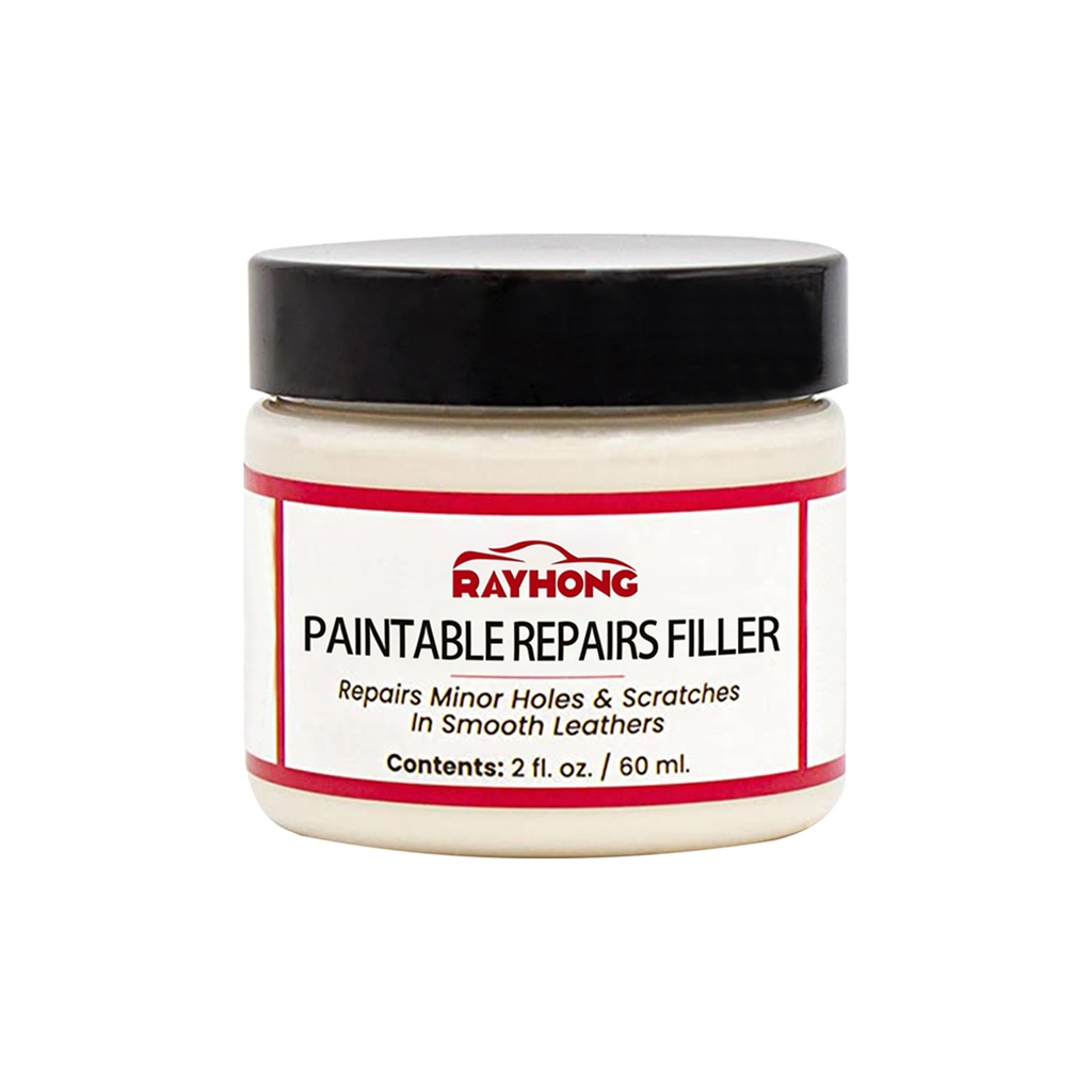 Rayhong Paintable Repairs Filler, Car Seat Scratch Repair Sofa Leather Repair Cream