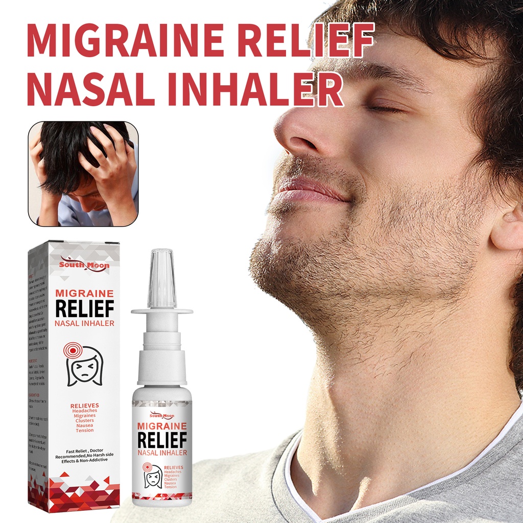 South Moon Migraine Relief Nasal Inhaler, Relieve Nasal Discomfort Nasal Cleaning Body Care Spray