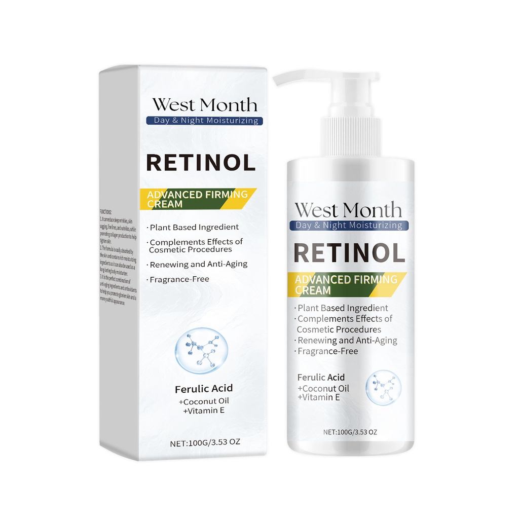 West&Month Retinol Firming Body Cream, Firming And Moisturizing Body Skin Moisturizing Moisturizing Cream