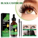 West&Month Black Castor Oil, Moisturize Hair Roots Strengthens Hair Eyebrows Eyelashes Natural Thick Slender Long Liquid