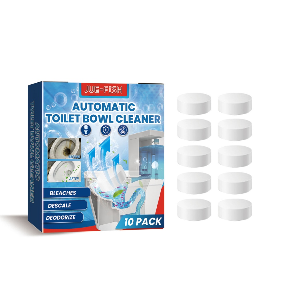 Jue-Fish Toilet Cleaning Effervescent Tablet, Toilet Cleaning Remove Odors And Dirt And Retain Fragrance Toilet Cleaning Tablets