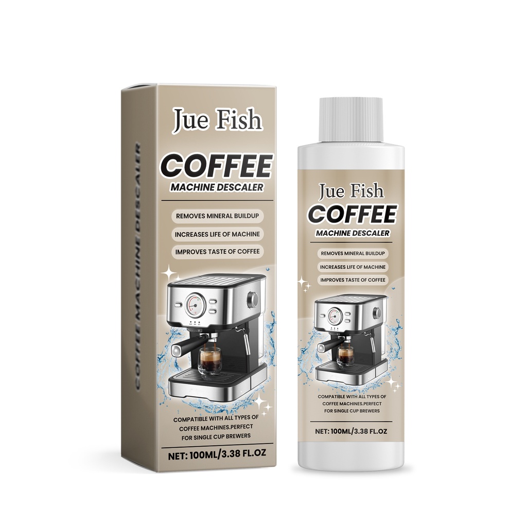 Jue-Fish Coffee Machine Scale Remover, Coffee Machine Special Detergent Scale Stain Cleaning And Refurbishing Agent