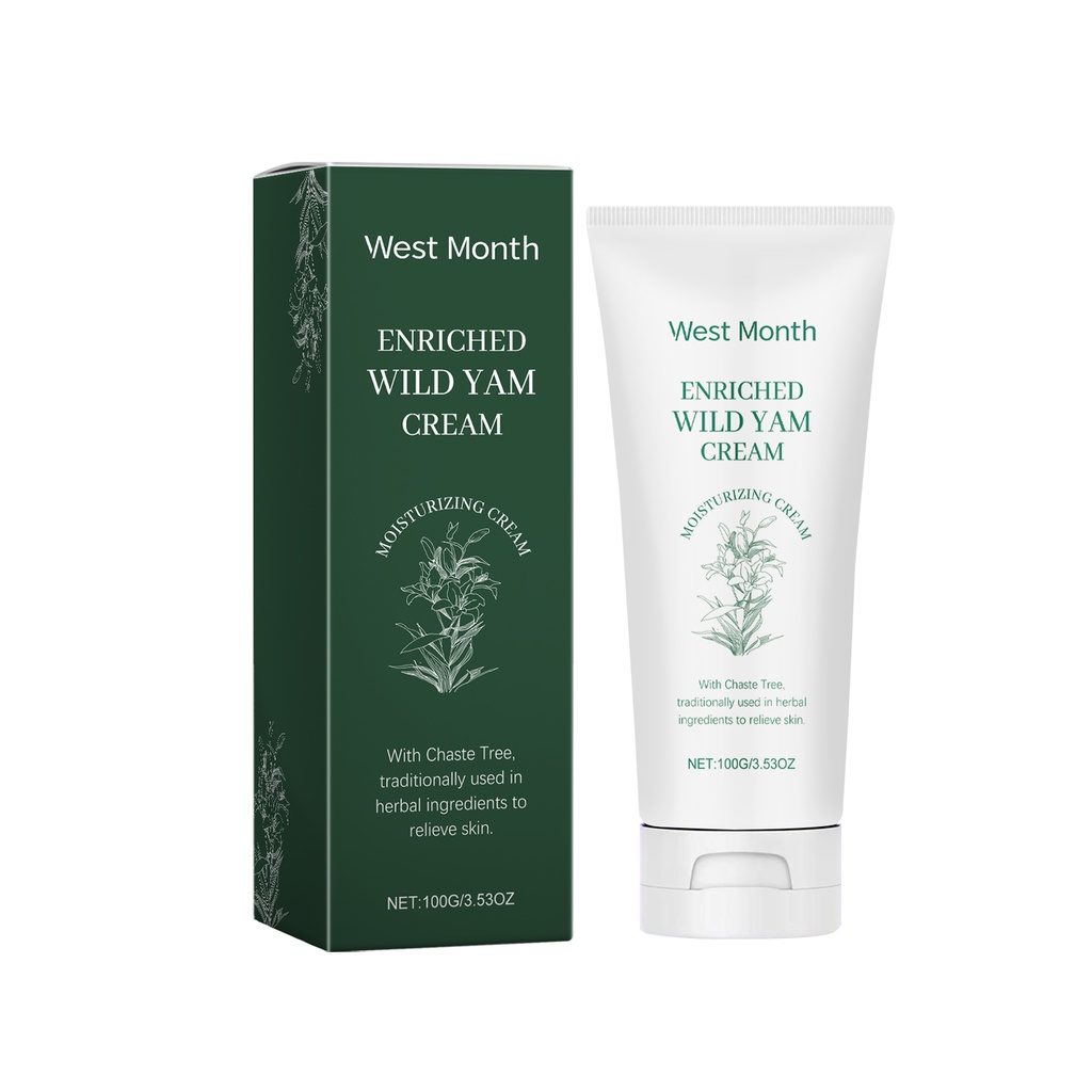 West&Month Yam Cream, Women's Daily Body Care Cream To Relieve Discomfort, Moisturize And Rejuvenate Skin Massage Care Cream