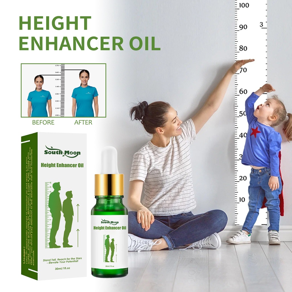South Moon Height Enhancer Oil, Plantar Acupoint Stimulation Massage Height Promotes Long Health Care Oil