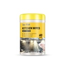 Jue-Fish Kitchen Wipes, Countertop Stovetop Oven Multi-Purpose Household Heavy Oil Cleaning Wipes
