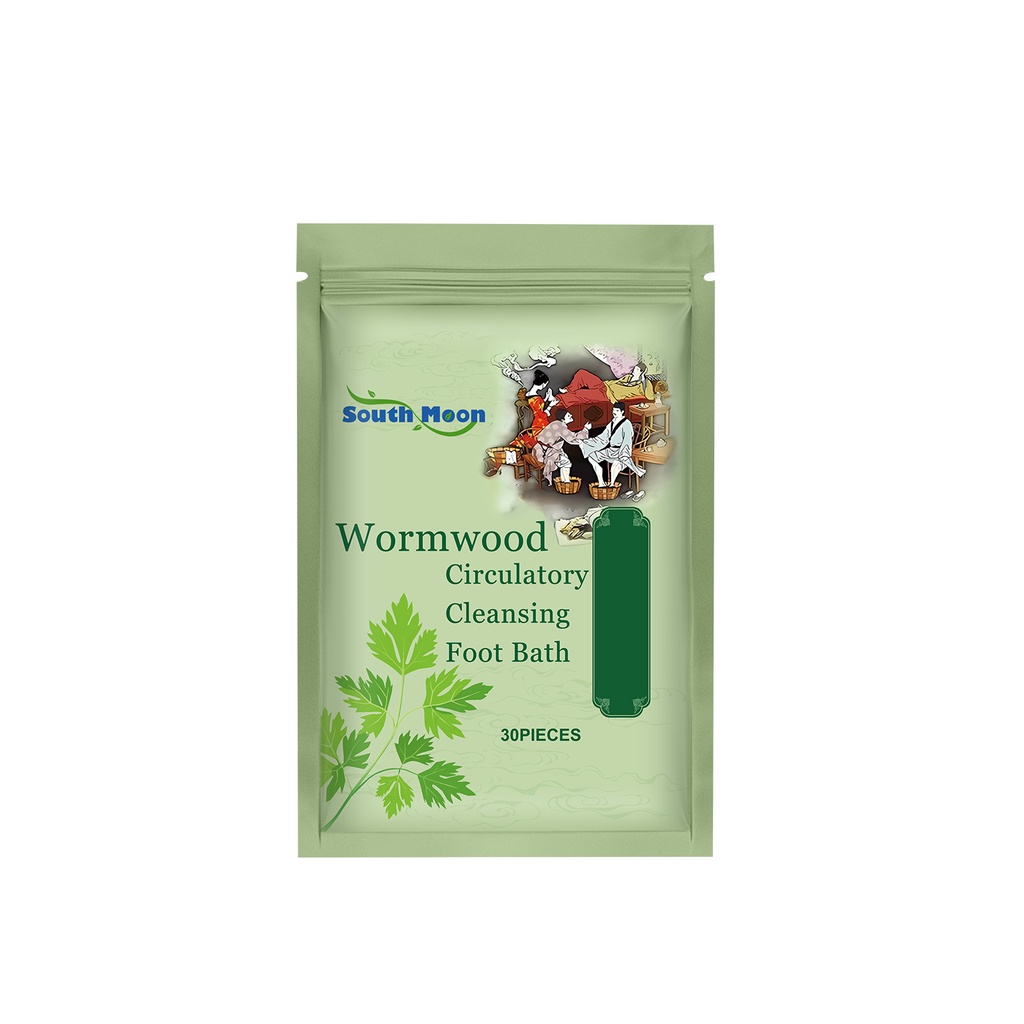 South Moon Wormwood Foot Bath Kit, Wormwood Extract Foot Bath Kit Gentle Herbal Treatment