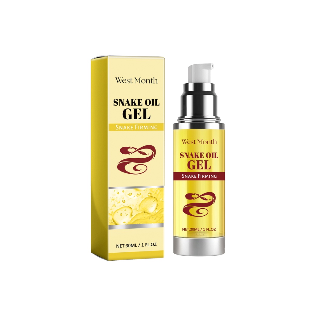 West&Month Snake Oil Gel, Dark Yellow Brighten Firming Skin Fade Out Fine Lines Hydrating Essence