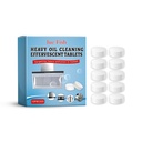 Jue-Fish Kitchen Grease Cleaning Tablets, Home Cleaning Kitchen Stove Stains Multi-Functional Oil And Scale Removal