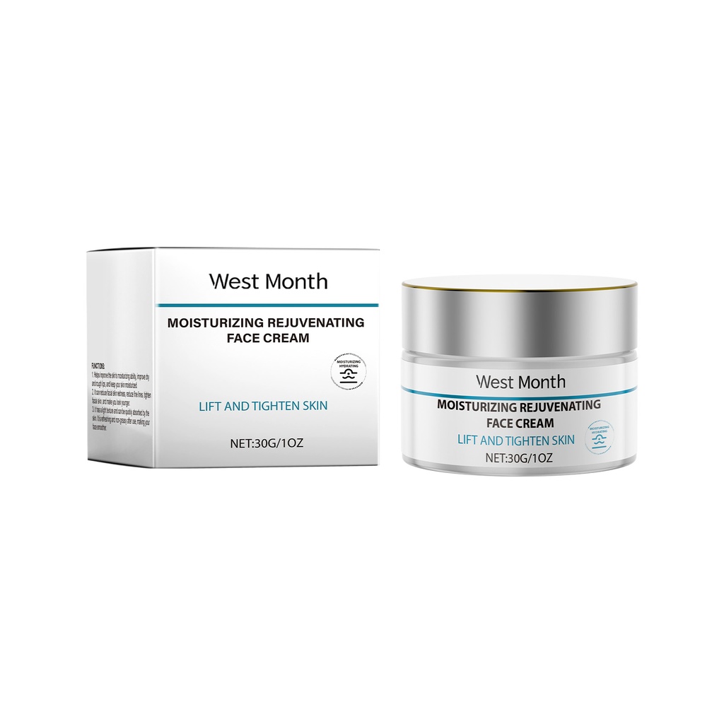 West&Month Facial Nourishing Moisturizer Gently Repairs Dry Skin, Hydrates And Improves Facial Shine