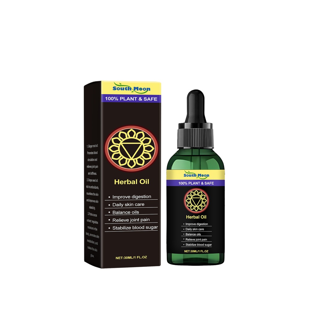 South Moon Herbal Massage Treatment Oil, Daily Moisturizing And Moisturizing Skin Herbal Body Massage Treatment Oil