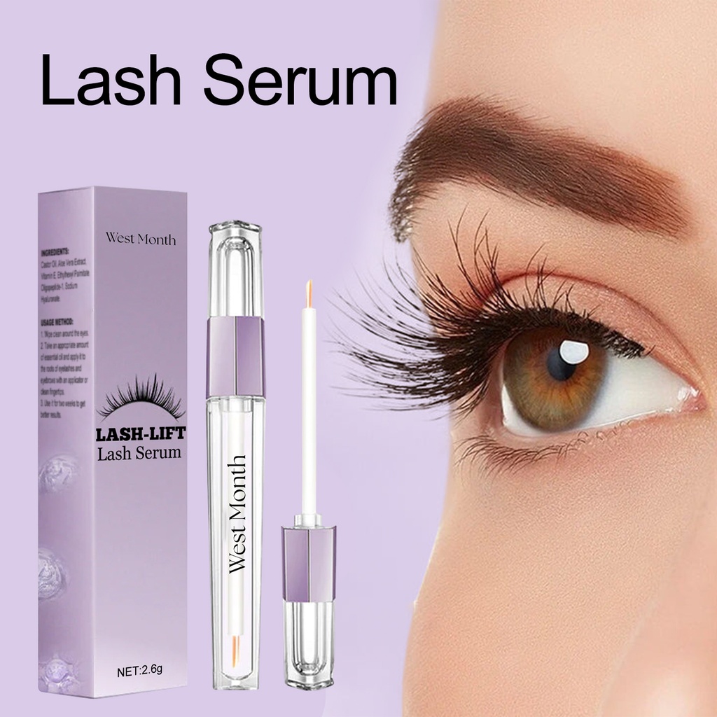 West&Month Lengthening Curl Mascara, Lashes Naturally Long Thick Curly And Black Mascara