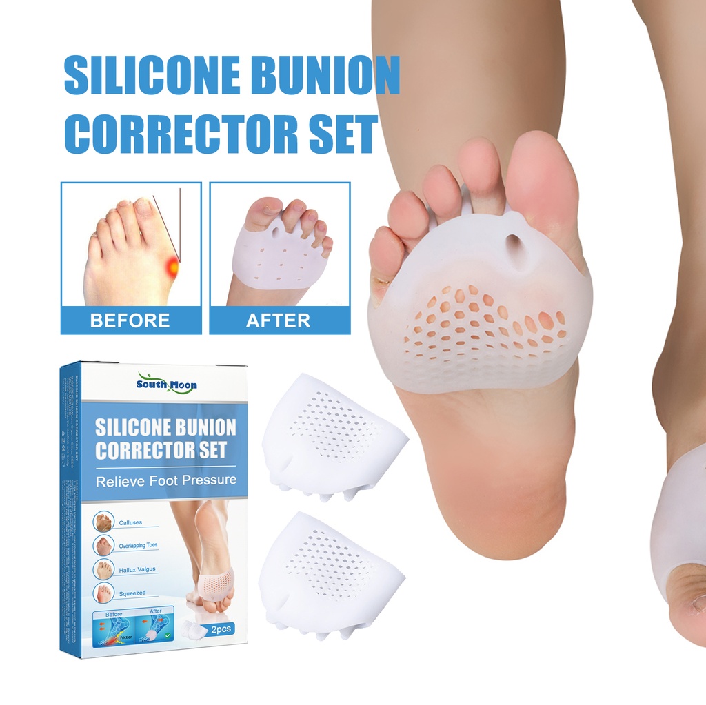 South Moon Silicone Bunion Corrector Set, Thumb Valgus Corrector Toe Stretch Separator Sole Care