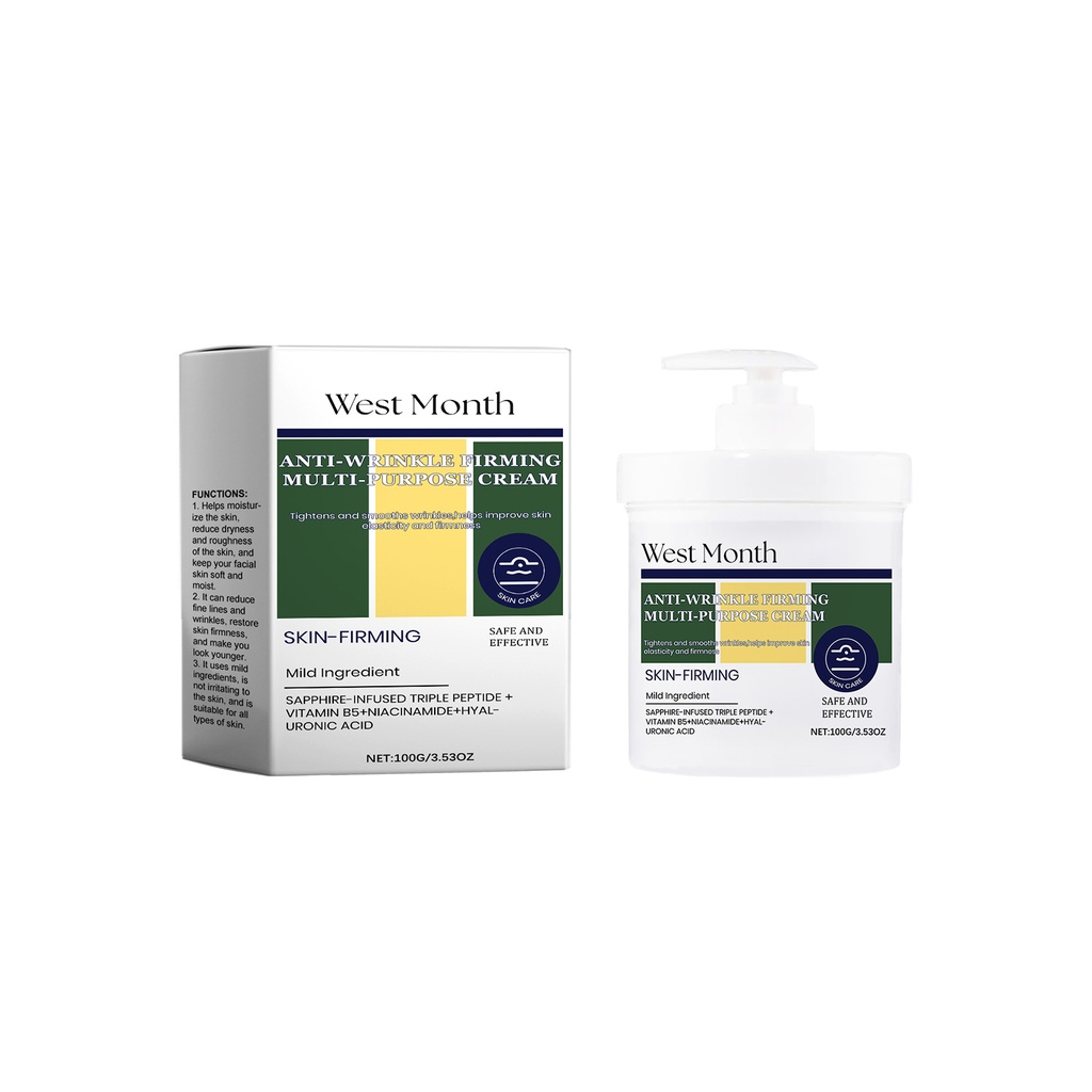 West&Month Moisturizing And Firming Care Cream, Moisturizing And Moisturizing Skin Gentle Facial Care Cream