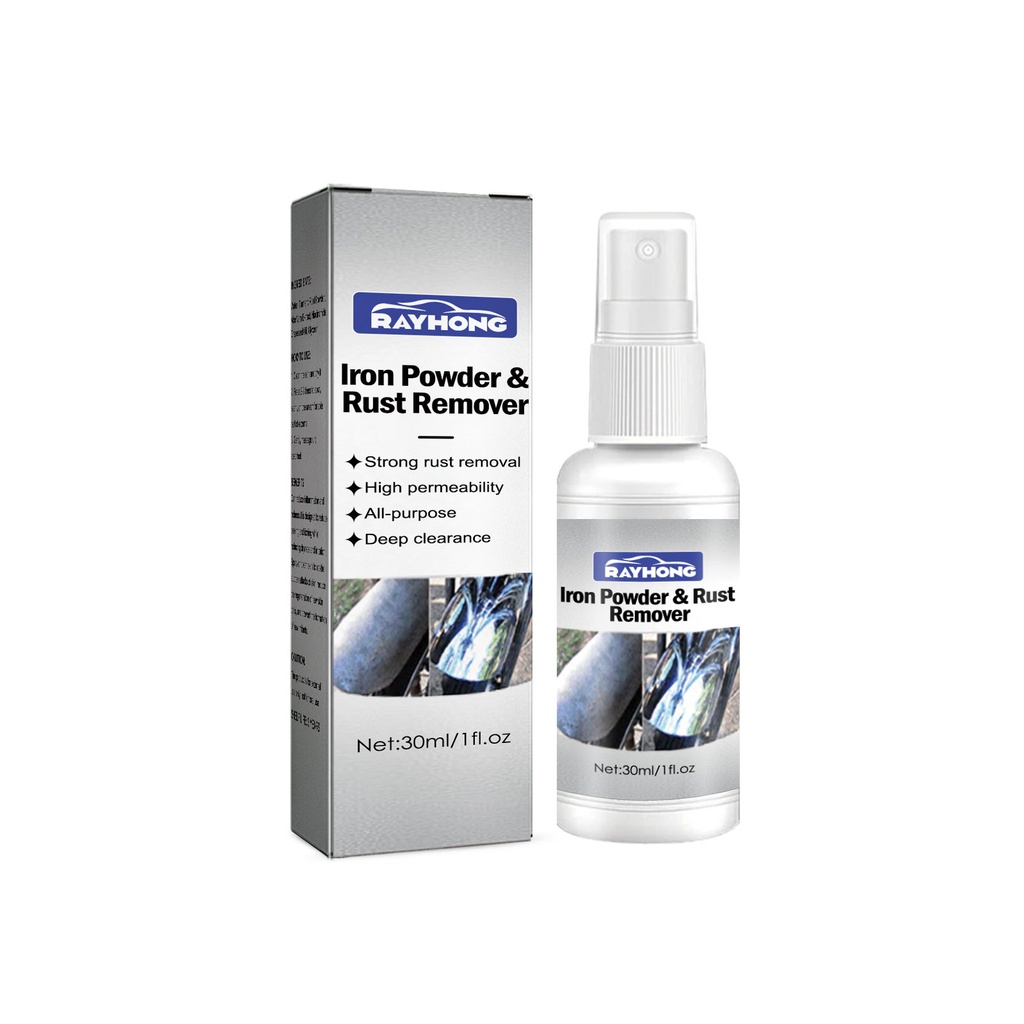 Rayhong Lron Powder & Rust Remover, Multi-Functional Metal Rust Remover For Automobile And Motorcycle Exhaust Pipe Rust Renovation Maintenance