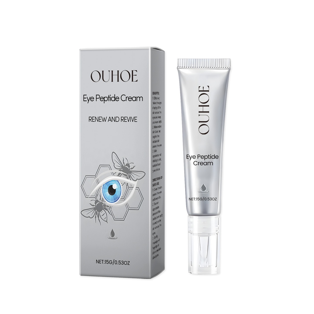 OUHOE Eye Peptide Cream, Moisturize And Moisturize The Skin Around The Eyes With A Massage Cream