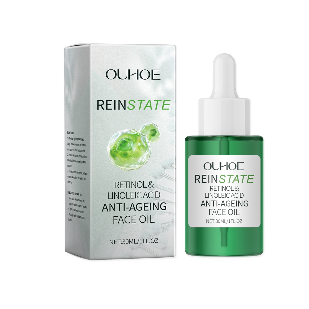 OUHOE Retinol Essence Oil, Repair Facial Acne Skin Nourishing Elastic Hydrating Moisturizing Skin Care Essence