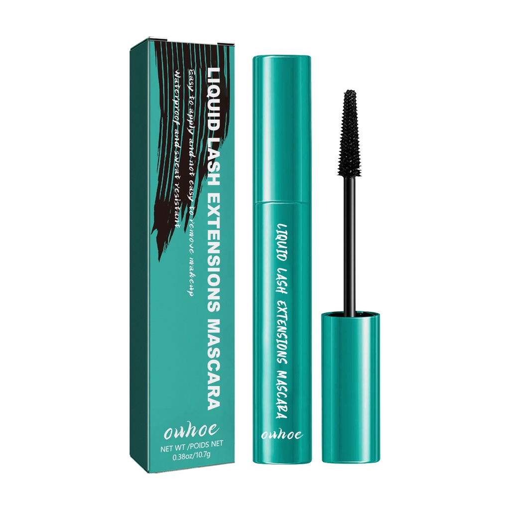 OUHOE Mascara, black curling, slender, thick, mild, natural, waterproof mascara without removing makeup