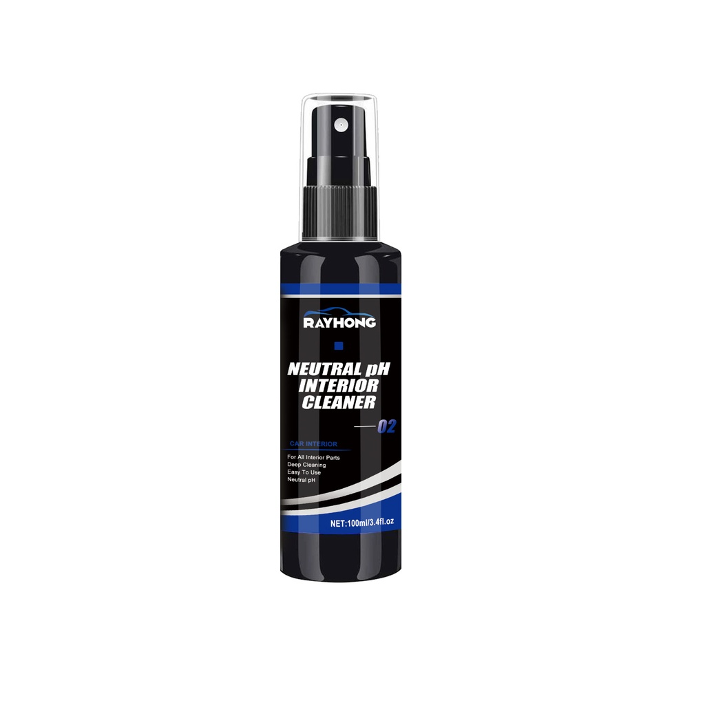 Rayhong Neutral Ph Interior Cleaner, Interior Steering Wheel Storage Box Seat Leather Decontamination Moldy Cleaner