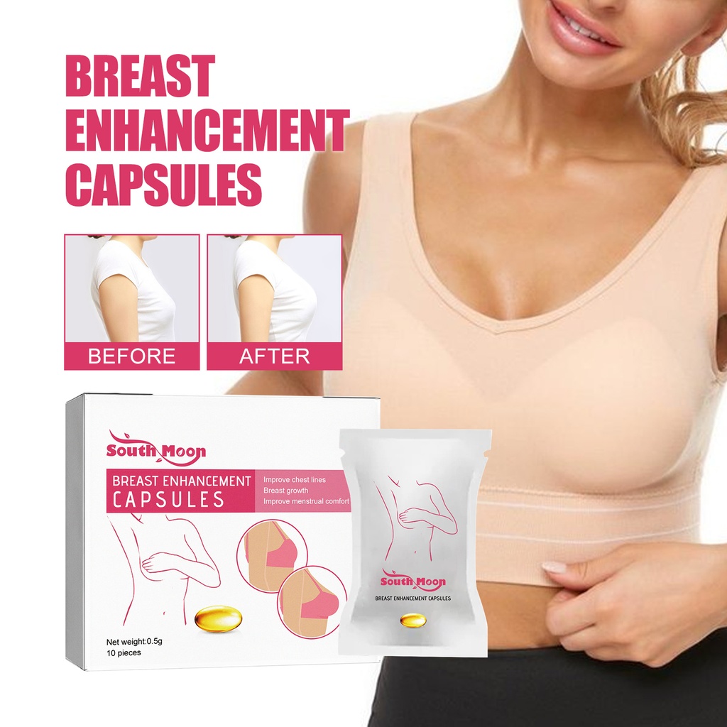 South Moon Breast Enhancement Capsules, Moisturizing Lift Chest Plump Firm Care Capsule