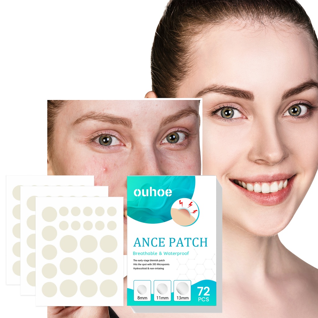 OUHOE Acne Patch, Repair Facial Acne Invisible Concealer Hydrocolloid Patch