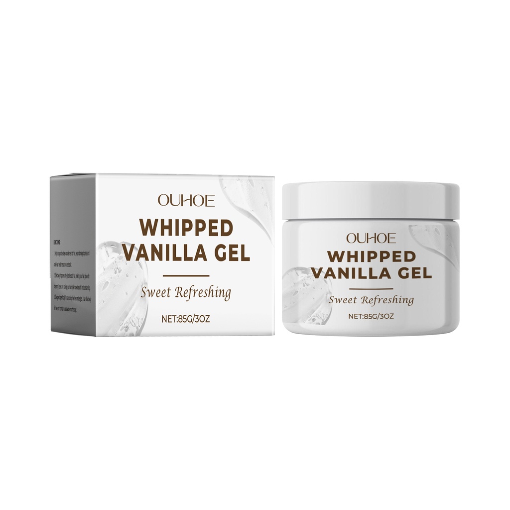 OUHOE Vanilla Moisturizing Gel For Lazy Hair Moisturizing And Curing Natural Refreshing Styling Daily Care Gel