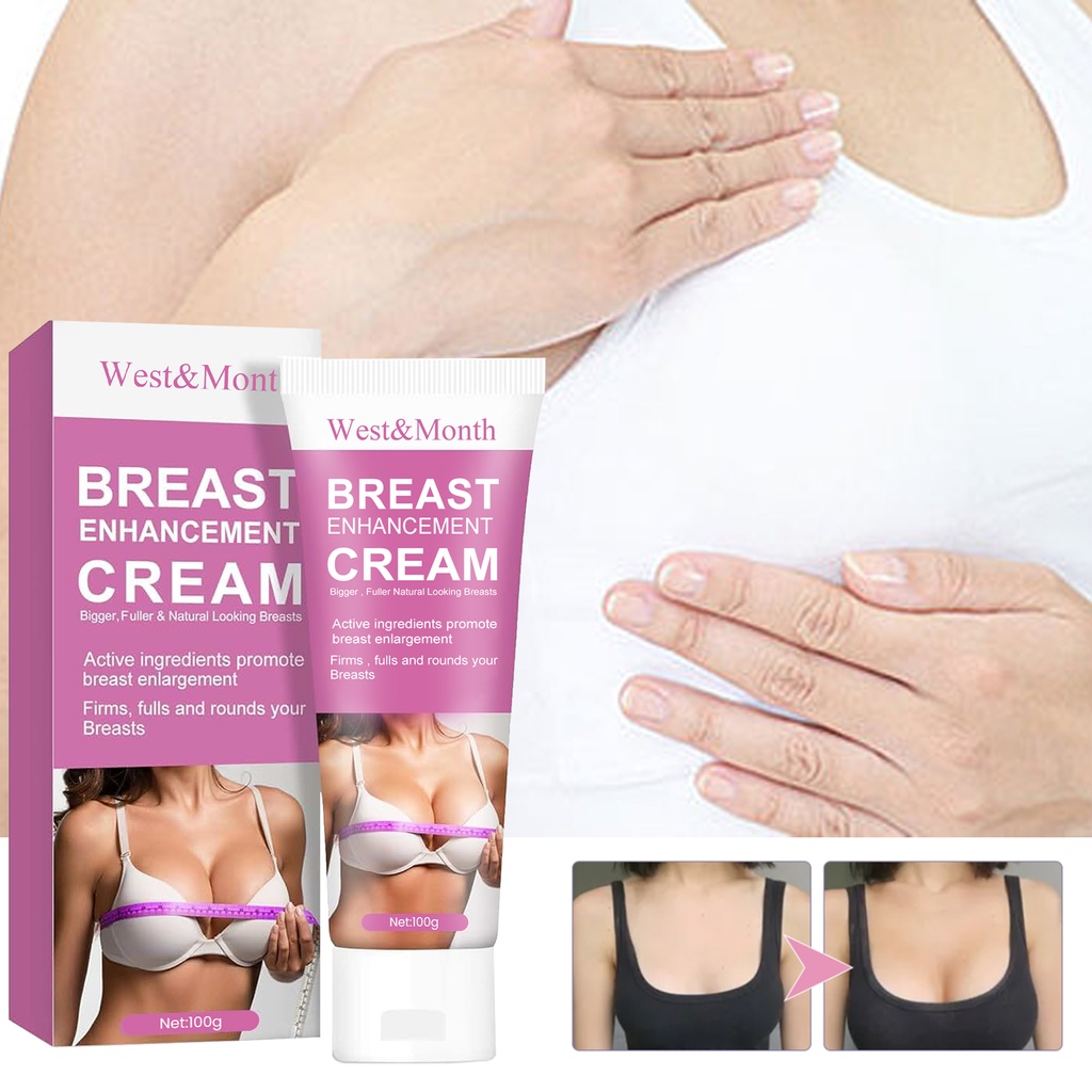 West&Month Breast Enhancement Cream, Firming Plumping And Lifting Breast Massage Cream