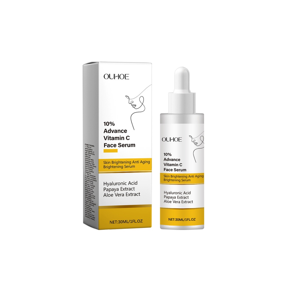 OUHOE Vitamin C Facial Essence, Hydrating And Moisturizing Facial Care, Soft And Smooth Improve Skin Moisturizing Essence