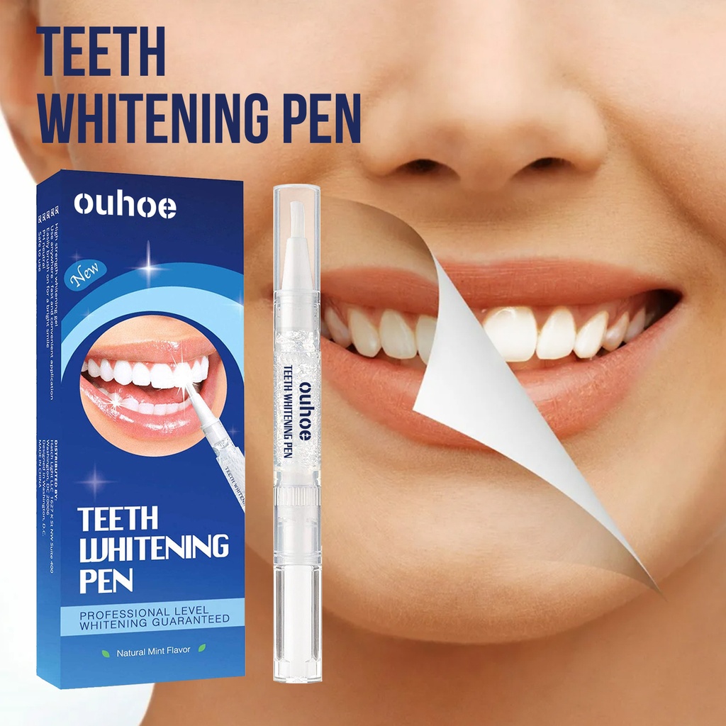 OUHOE Teeth Whitening Essence Pen, Cleaning Teeth Whitening And Brightening Teeth Beauty Pen