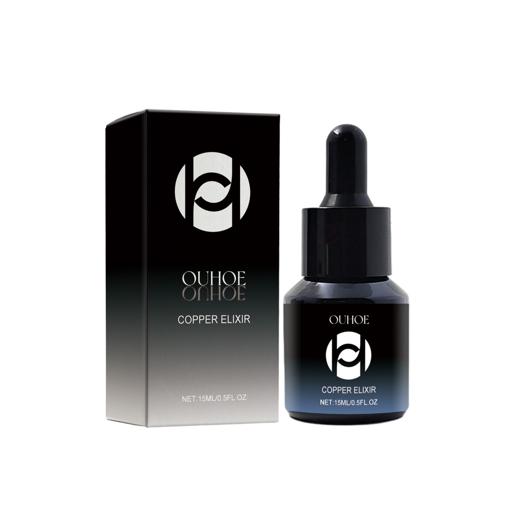 OUHOE Copper Elixir, Repair Facial Skin Fade Wrinkles Deep Moisturizing Delicate Firming Anti-Aging