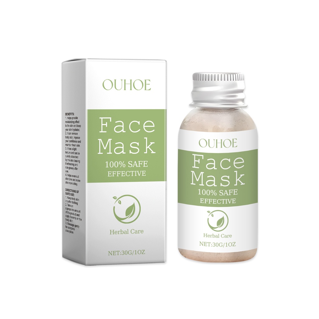 OUHOE Herbal Mask Powder Nourishes Oil Control Acne And Improves Skin Moisturizing And Gentle Cleansing Herbal Mask Powder