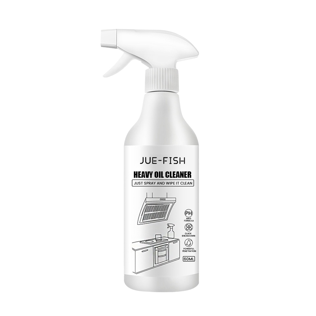 Jue-Fish Grease Cleaner Kitchen Stove Hood Grease Cleaner Rust Removal Multi-Effect Grease Cleaner