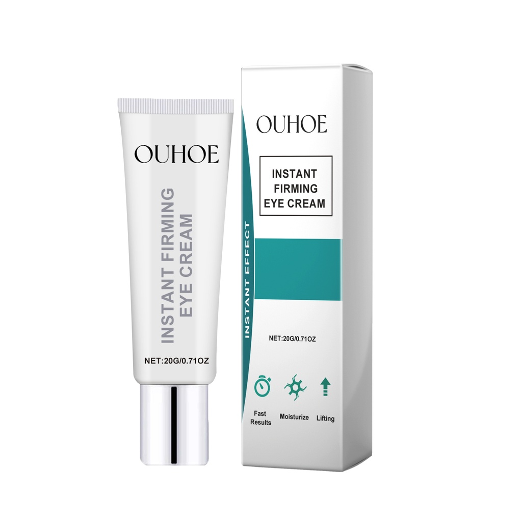 OUHOE Instant Firming Eye Cream, Elastic Tightens Eye Skin Moisturizing Treatment To Reduce Fine Lines And Dark Circles Under The Eyes