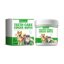 Yegbong Dog And Cat Tooth Wipes, Pet Dog Mild Tooth Cleaning Tartar Stains Fresh Breath Wipes