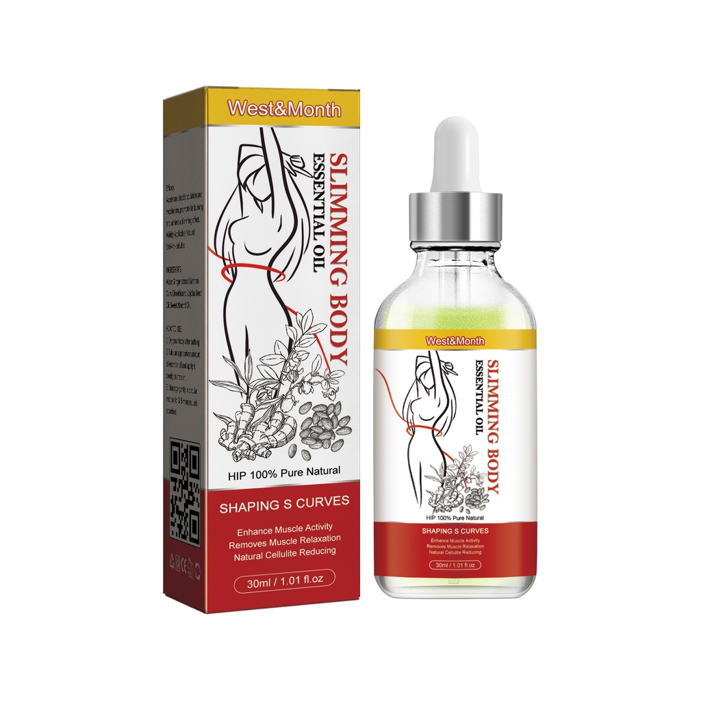 West&Month Slimming Oil, Skin Massage Firming Body Toning Beauty Oil