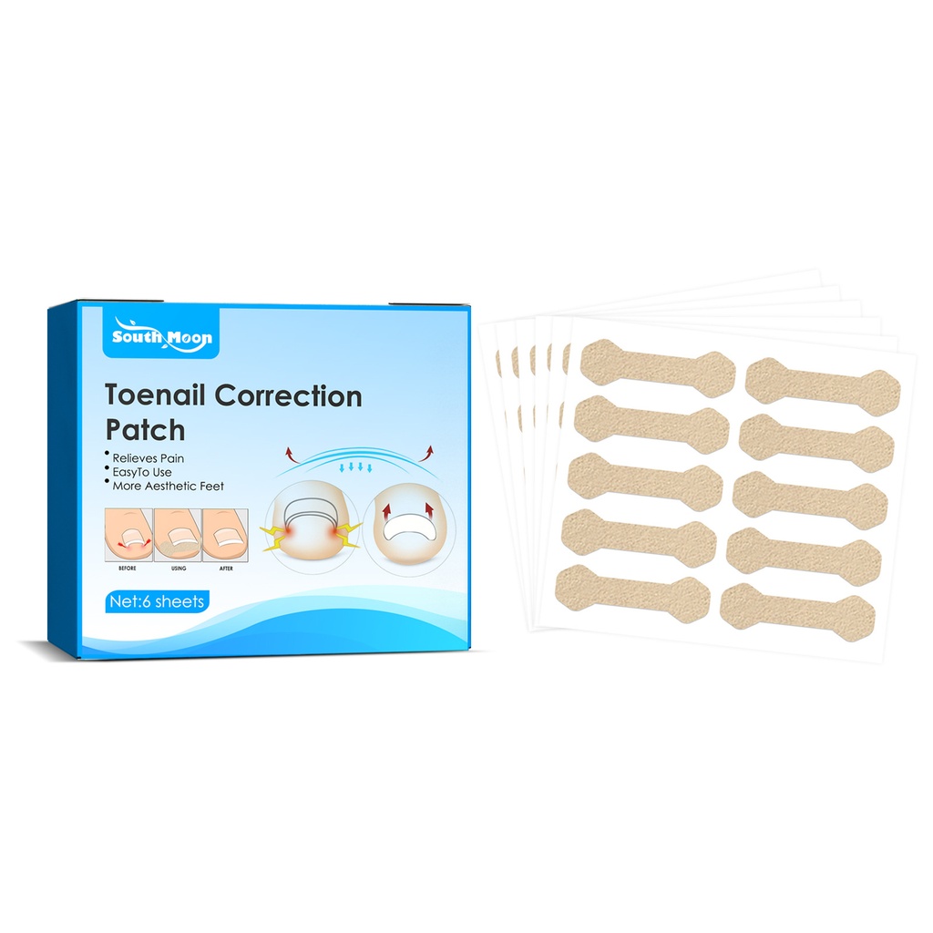 South Moon Toenail Correction Patch, Toenail Straightener Nail Socket Straightener Nail Repair Patch