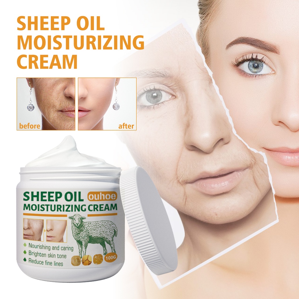 OUHOE Sheep Moisturizing Cream, Firming And Reducing Wrinkles Moisturizing Skin Cream