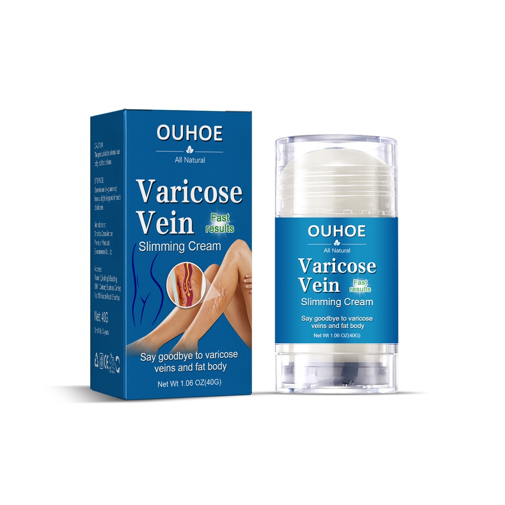 OUHOE Varicose Vein Slimming Cream, Vein Repair Body Care Reduces Leg Muscle Swelling Earthworm Leg Slimming Cream